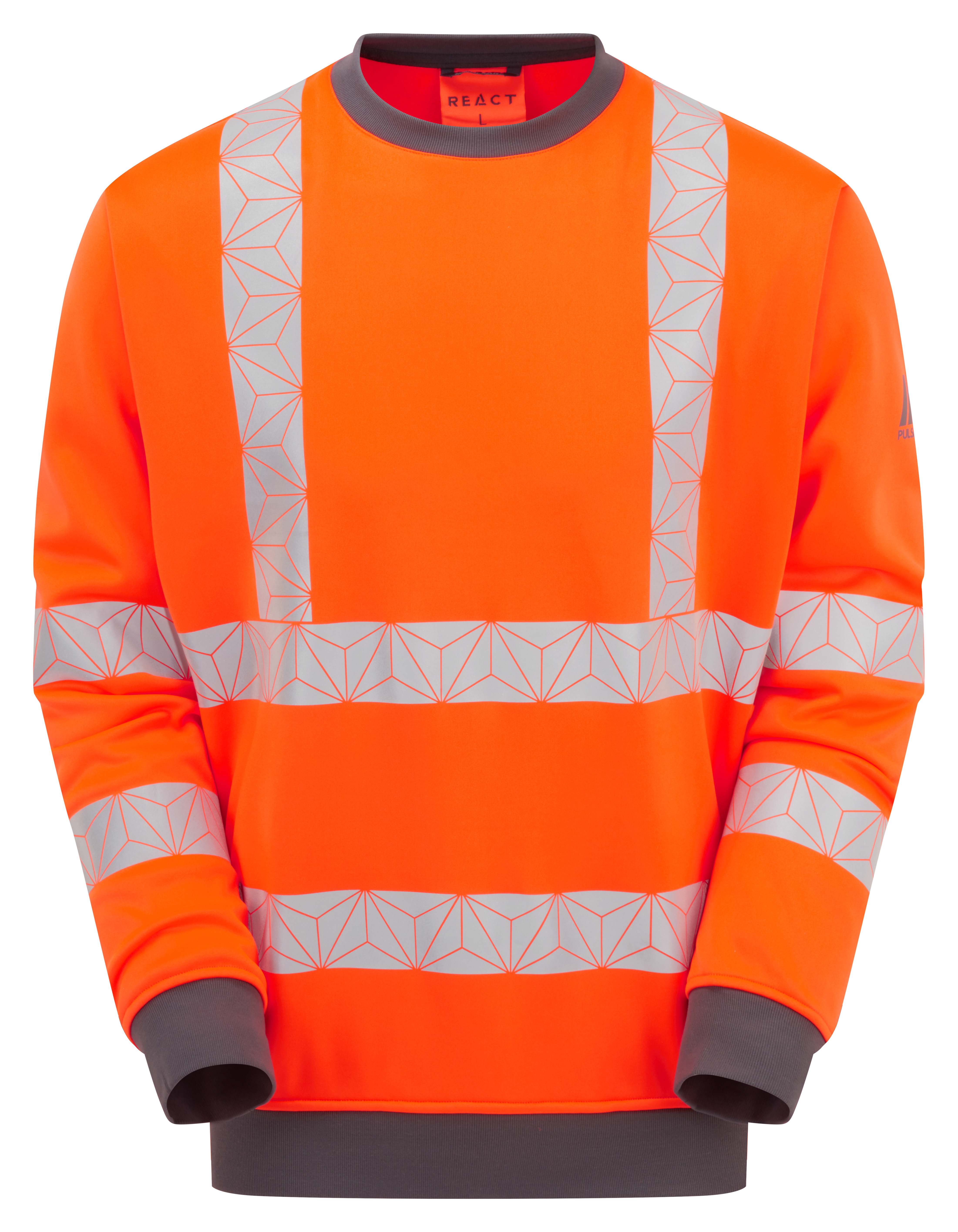 Pulsar React Hi Vis Sweatshirt Orange